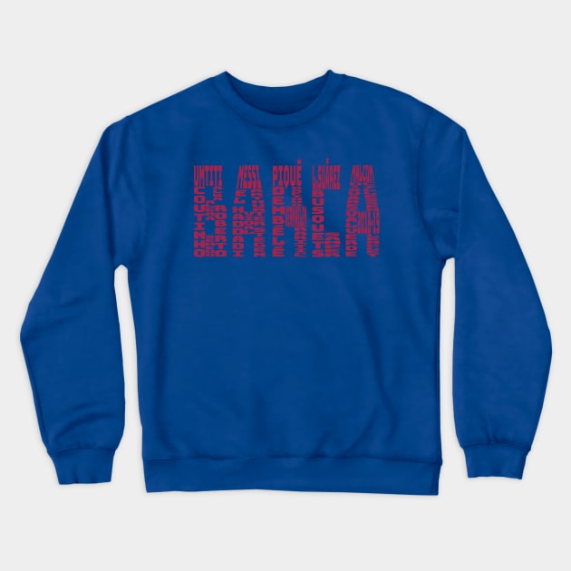 Barcelona 2018 - 2019 football Crewneck Sweatshirt by gin3art